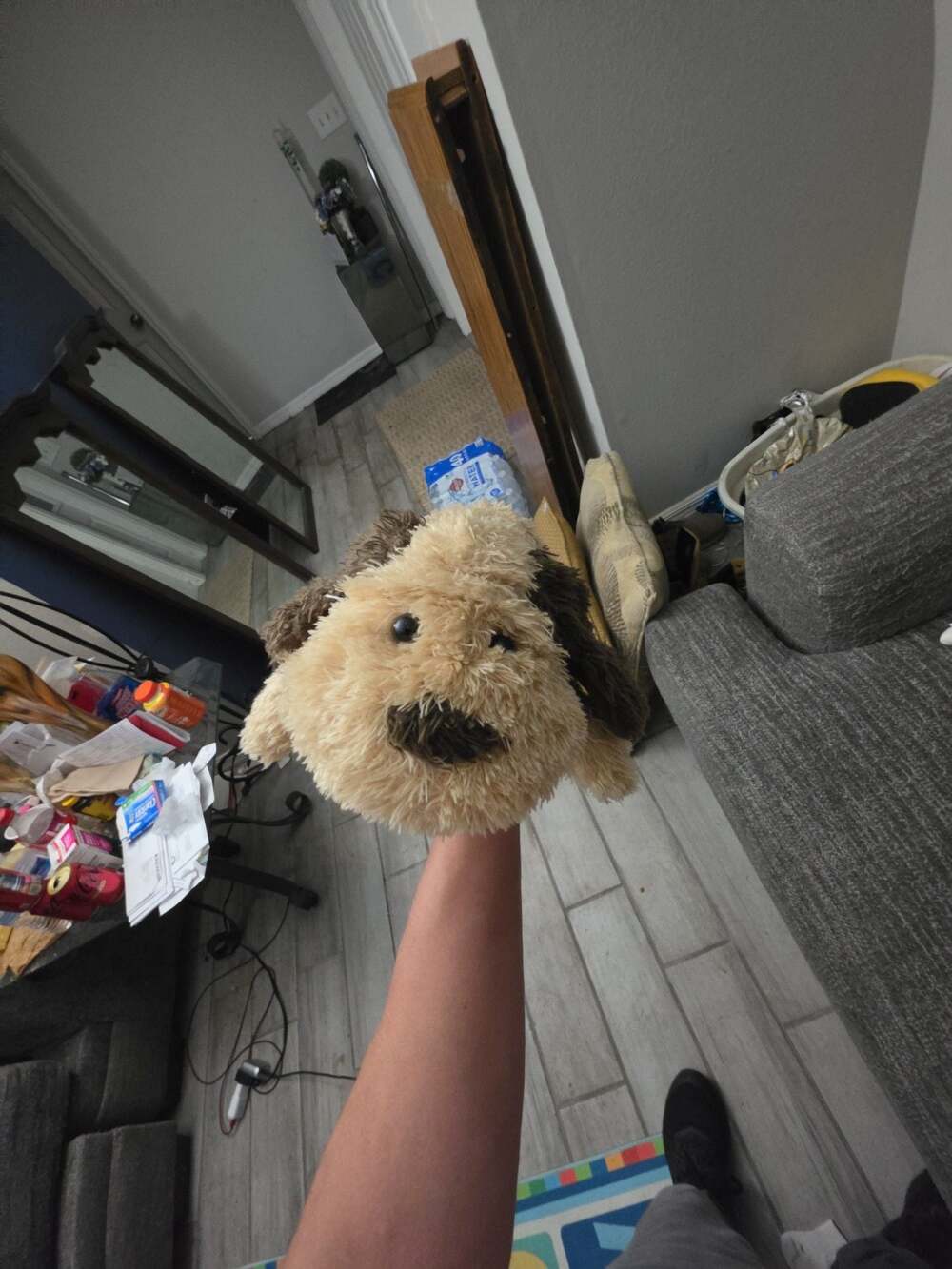Carlton Cards I Wuf You Puppy Dog Plush with Red Bandana